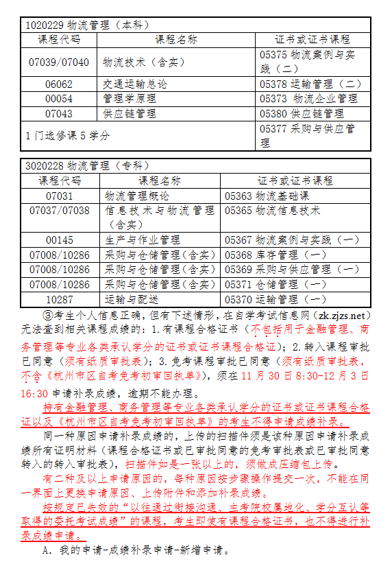 2020年下半年浙江省自學考試畢業(yè)申請辦理考生必讀14